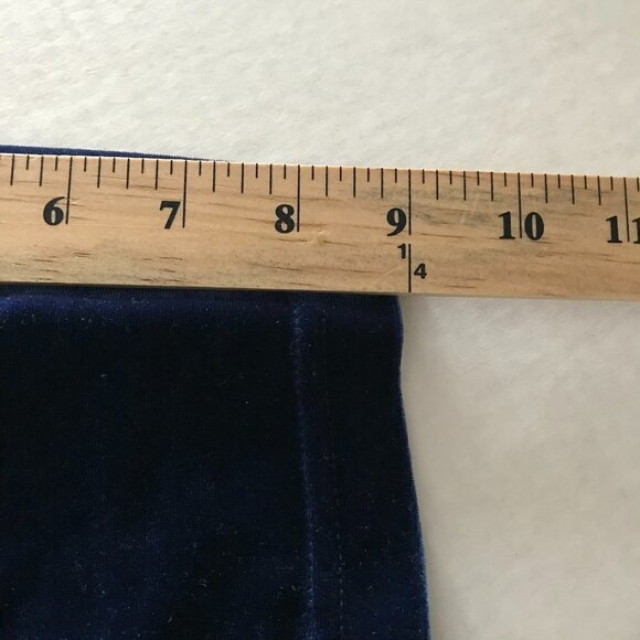 NWB CASUALS Women Blue Short Sleeve Velour Top - Picture 8 of 9